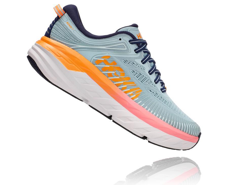 Hoka One One Tenisky Damske Modre - Bondi 7 - 53710-QDIP